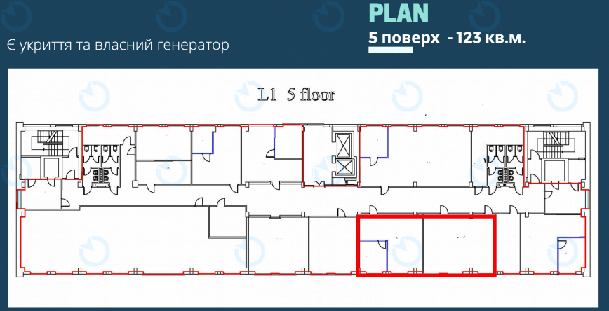 Аренда офиса 123 м.кв 5 этаж Лейпцигская 15 (I очередь ) - фото 3