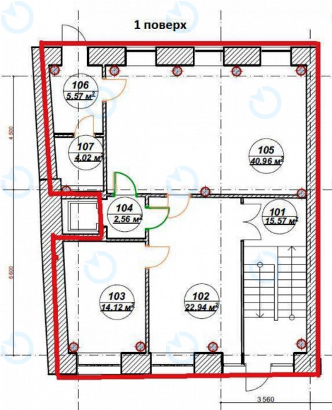 Аренда офиса 185 м.кв 1 этаж Кузнецкий - фото 9