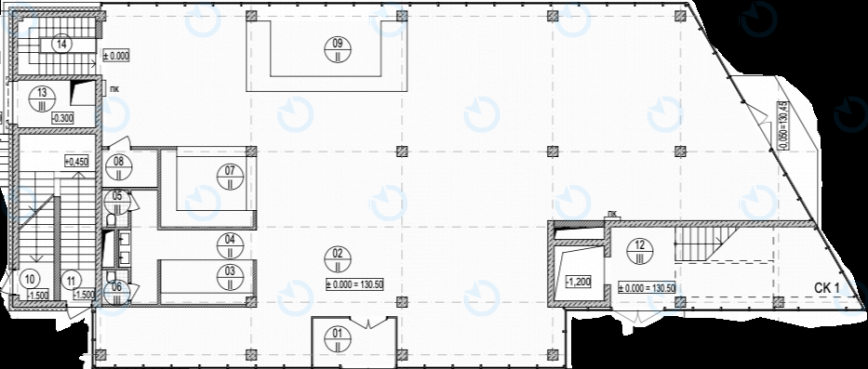 Продажа офиса 1400 м.кв 0-3 этаж Паровоз - фото 2
