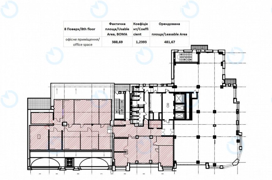 Оренда офісу 450 м.кв 8 поверх Прайм (Prime) - фото 12