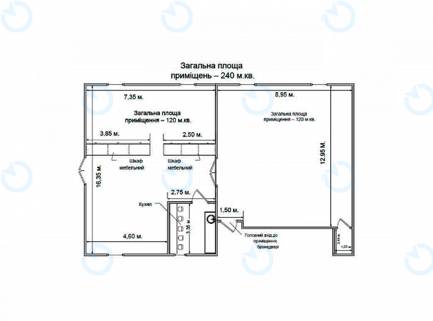 Оренда офісу 240 м.кв 3 поверх Башта № 5 - фото 11