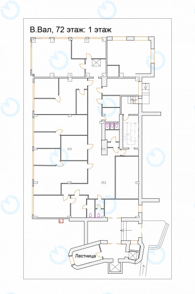Аренда офиса 2000 м.кв 0,1,2,3 этаж Верхний Вал, 72 - фото 5