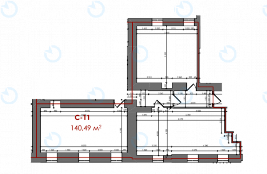 Оренда офісу 147 м.кв 1 поверх Форум Б7