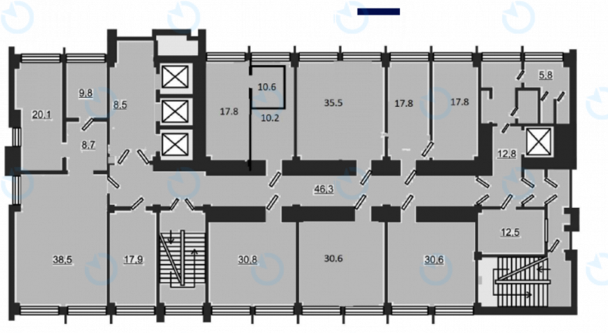Оренда офісу 1800 м.кв 10-11-12-13 поверх Гагаріна, 23 - фото 10