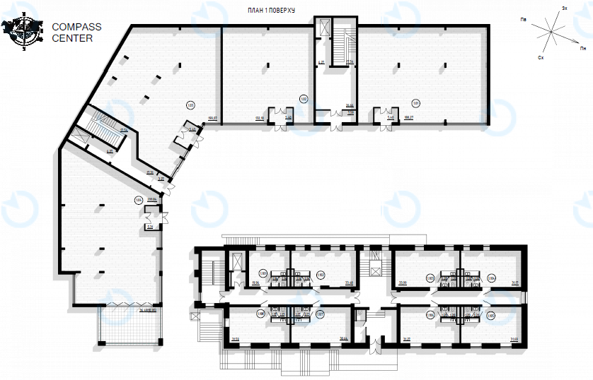 Продажа офиса 20 м.кв 0,1 этаж ЖК Compass Center - фото 2