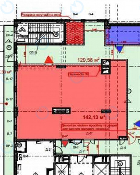 Оренда офісу 142 м.кв 6 поверх S26