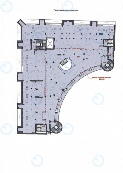 Оренда офісу 2551 м.кв 5 поверх ARENA CITY