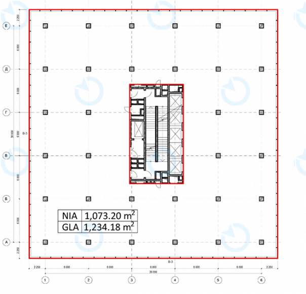 Аренда офиса 1073 м.кв 2-11 этаж ELEVEN