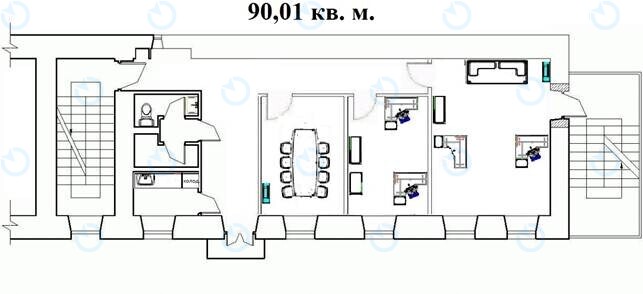 Оренда офісу 90 м.кв 4 поверх Франка 34/33 - фото 8