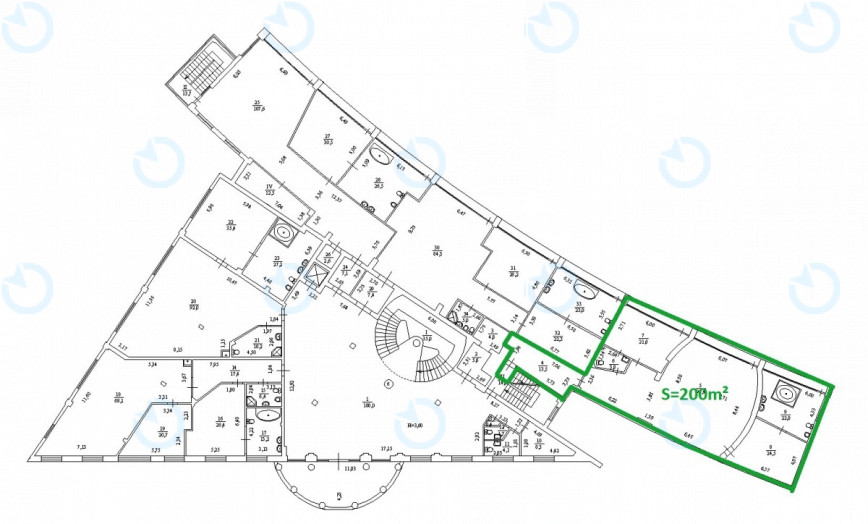 Оренда офісу 200 м.кв 3 поверх Гольф Центр - фото 7