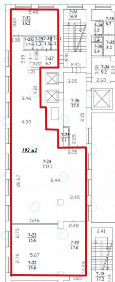 Аренда офиса 192 м.кв 2 этаж Крещатик-Плаза - фото 7