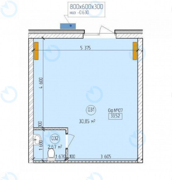 Продаж офісу 33 м.кв 0 поверх ЖК "Нова Англія"