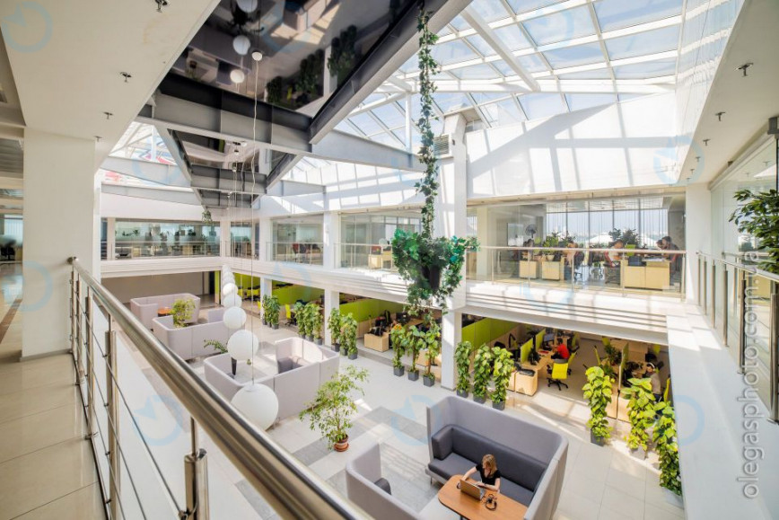 Аренда офиса 1400 м.кв -1 этаж Гольф Центр - фото 2