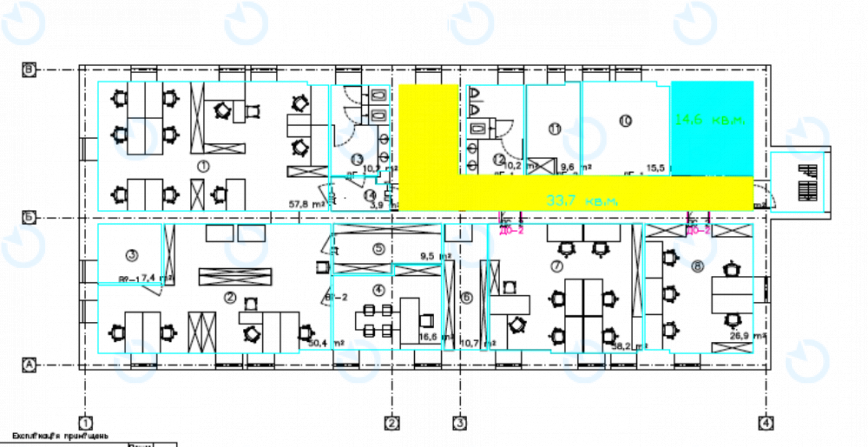 Оренда офісу 290 м.кв 2 поверх ROSHEN PLAZA - фото 12