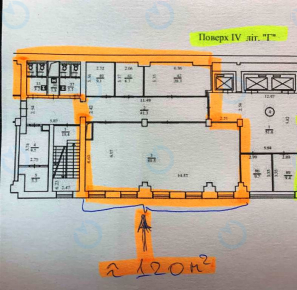 Оренда офісу 120 м.кв 4 поверх Дегтярівська, 21Г