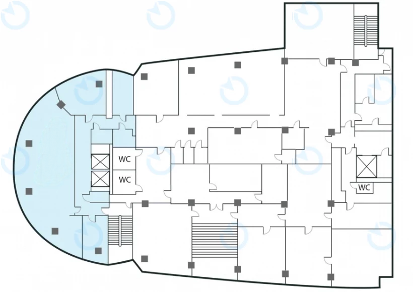 Аренда офиса 196 м.кв 2 этаж Левобережный - фото 6