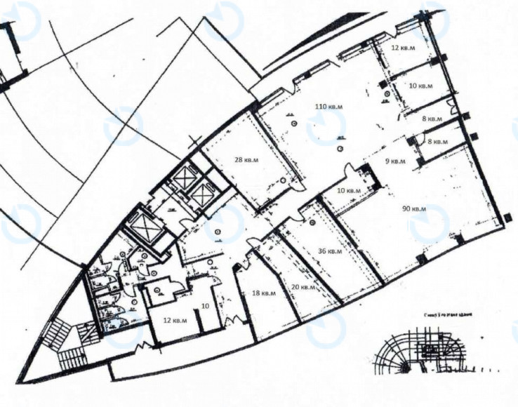 Оренда офісу 470 м.кв 8 поверх Хвиля - фото 19
