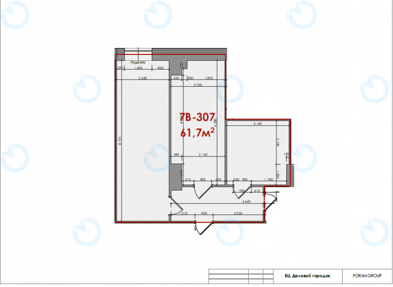 Аренда офиса 61 м.кв 3 этаж Форум Деловой Городок - фото 8