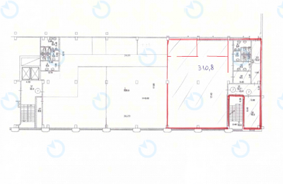 Аренда офиса 310 м.кв 2 этаж Каньон - фото 11