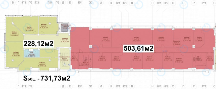 Оренда офісу 841 м.кв 5 поверх Космополіт - фото 5