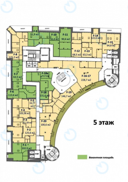Оренда офісу 131 м.кв 3 поверх ARENA CITY