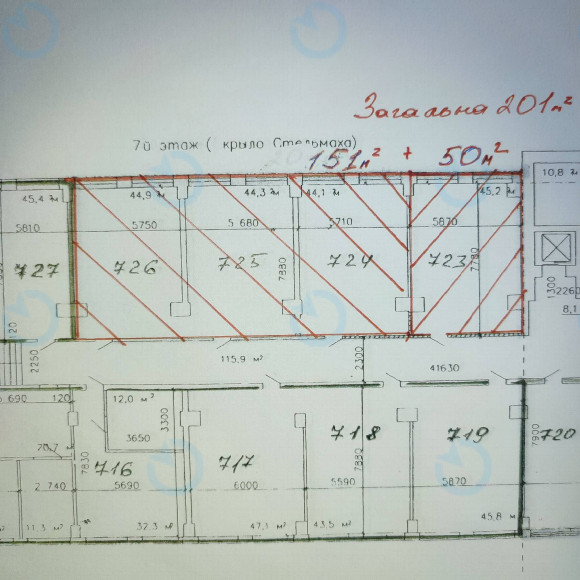 Аренда офиса 151 м.кв 7 этаж Стенд - фото 6