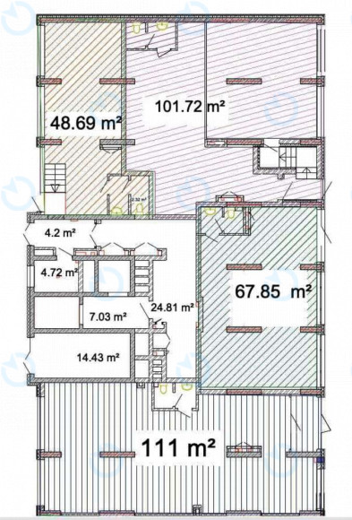 Оренда офісу 200 м.кв 1 поверх Багговутівська 17-21