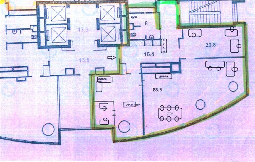 Аренда офиса 170 м.кв 5 этаж Карнеги Центр - фото 9