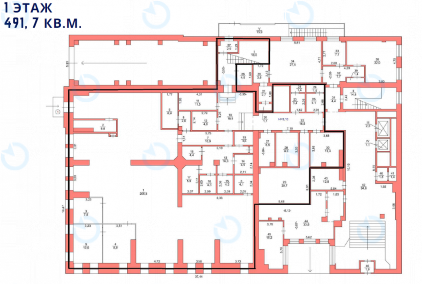 Оренда офісу 491 м.кв 1 поверх Пушкінська, 26/8 - фото 5