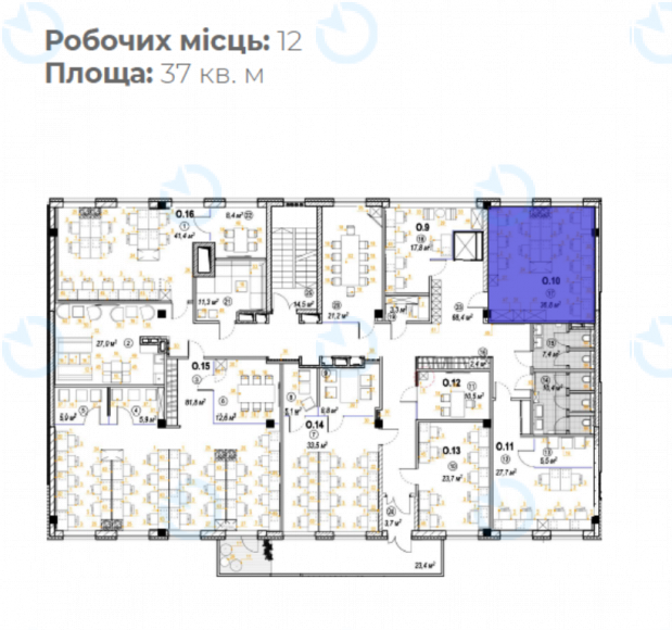 Оренда офісу 37 м.кв 3 поверх Campus - фото 2