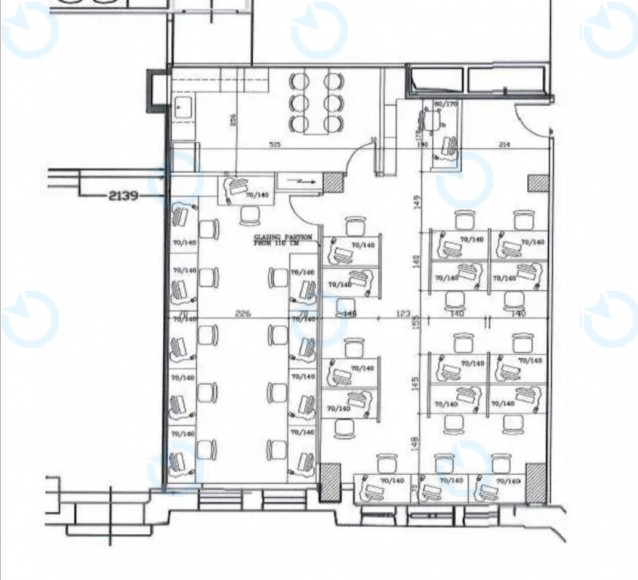 Аренда офиса 90 м.кв 3 этаж V45 - фото 4