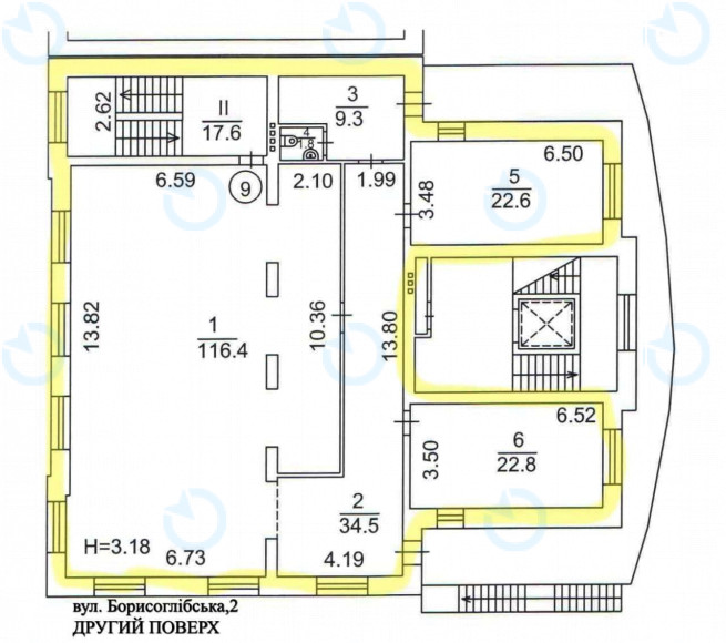 Оренда офісу 363 м.кв 1 поверх Борисоглібська, 2 - фото 6