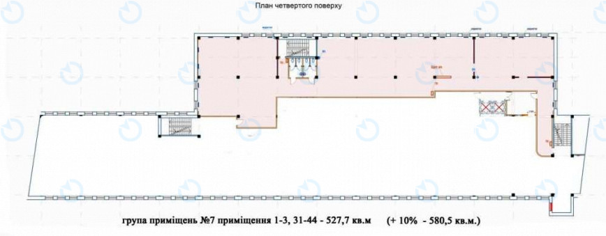 Аренда офиса 527 м.кв 4 этаж Аквамарин - фото 2