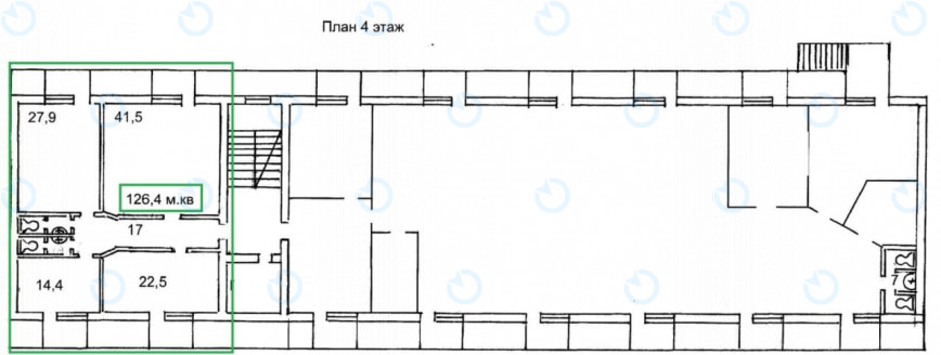 Аренда офиса 126 м.кв 4 этаж Дегтяревская, 25А - фото 6