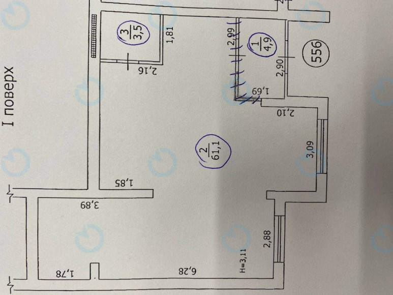 Аренда офиса 69 м.кв 1 этаж ЖК Подвысоцкий - фото 16