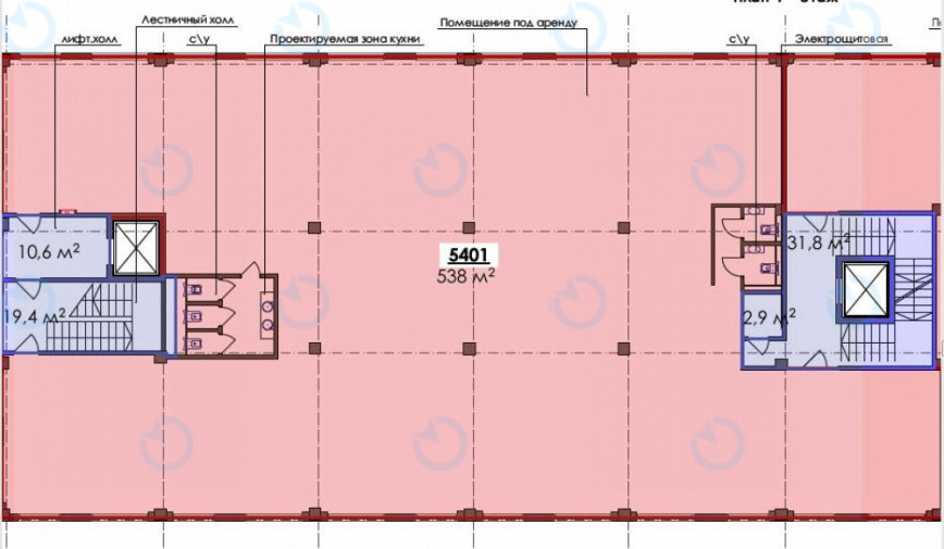 Оренда офісу 538 м.кв 4 поверх Форум City Garden
