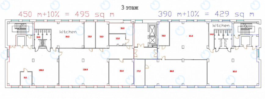 Оренда офісу 450 м.кв 3 поверх Лейпцизька 15 (I черга) - фото 10