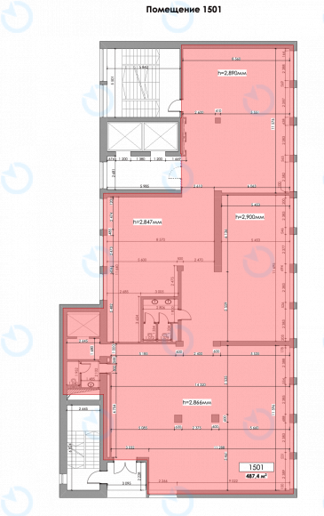 Аренда офиса 488 м.кв 5 этаж INFINITY (ИНФИНИТИ) - фото 14