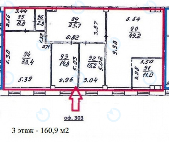Оренда офісу 175 м.кв 3 поверх Валмі - фото 8