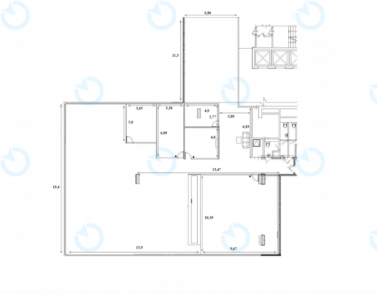 Аренда офиса 613 м.кв 3 этаж SP Hall - фото 8