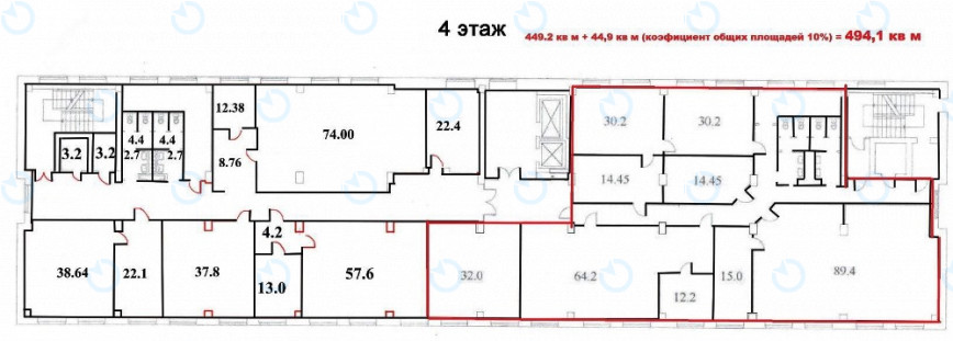 Аренда офиса 494 м.кв 4 этаж Лейпцигская 15 (I очередь ) - фото 5
