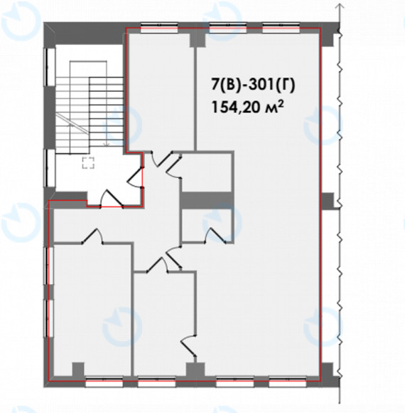 Оренда офісу 154 м.кв 3 поверх Форум West Side (Вест Сайт) - фото 10