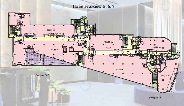 Аренда офиса 2400 м.кв 2,3,4 этаж LUWR - фото 11