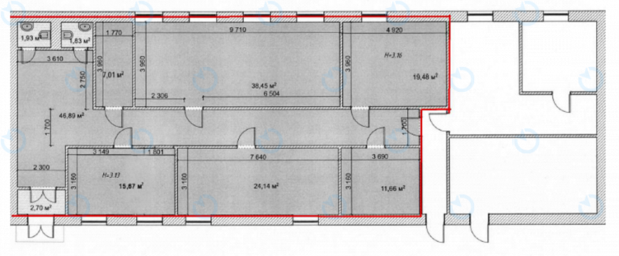 Аренда офиса 178 м.кв 1 этаж Бизнес Сити - фото 8
