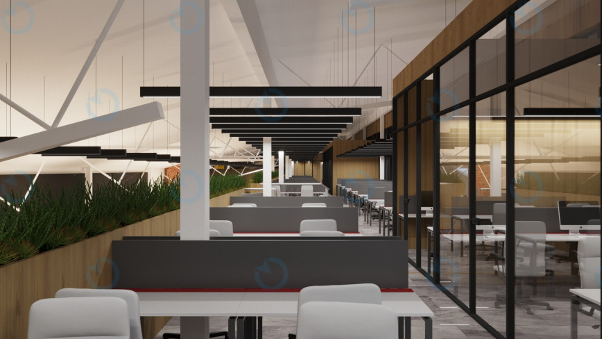 Аренда офиса 1200 м.кв 1 этаж Lofti Panorama - фото 8