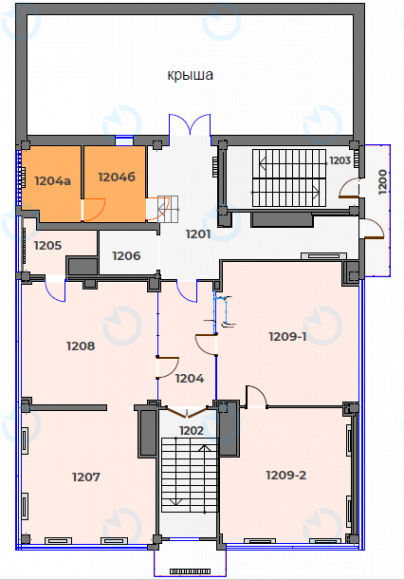 Аренда офиса 541 м.кв 11-12 этаж Sunflower - фото 22