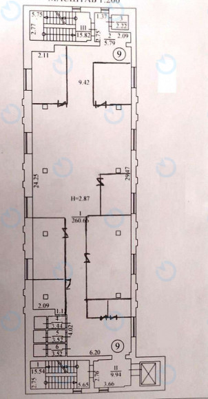 Оренда офісу 300 м.кв 6 поверх Вербний