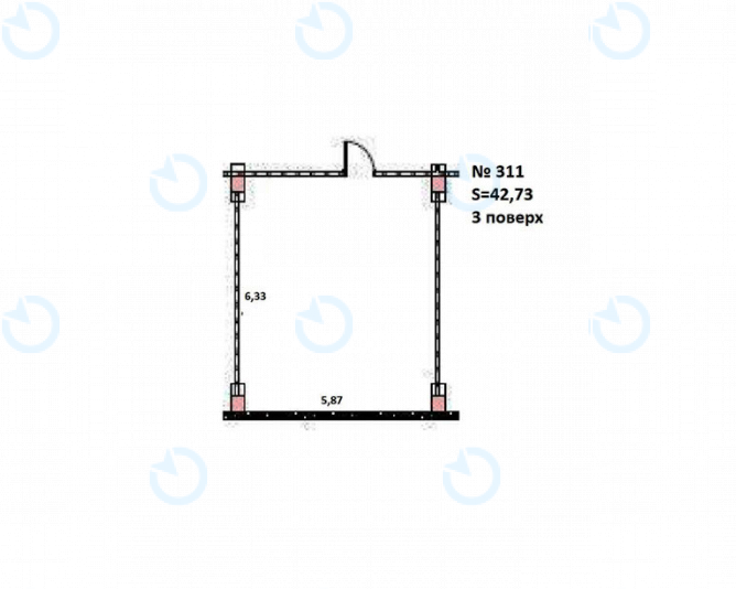 Аренда офиса 42 м.кв 3 этаж Лыбидь - фото 4