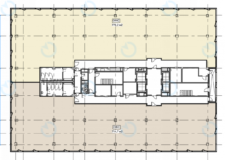 Оренда офісу 1491 м.кв 1-6 поверх UNIT.City
