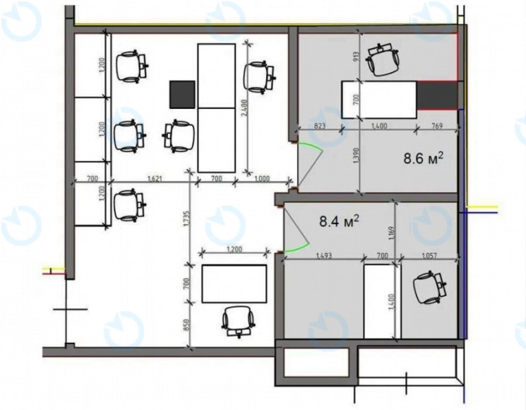 Оренда офісу 41 м.кв 3 поверх V45 - фото 4